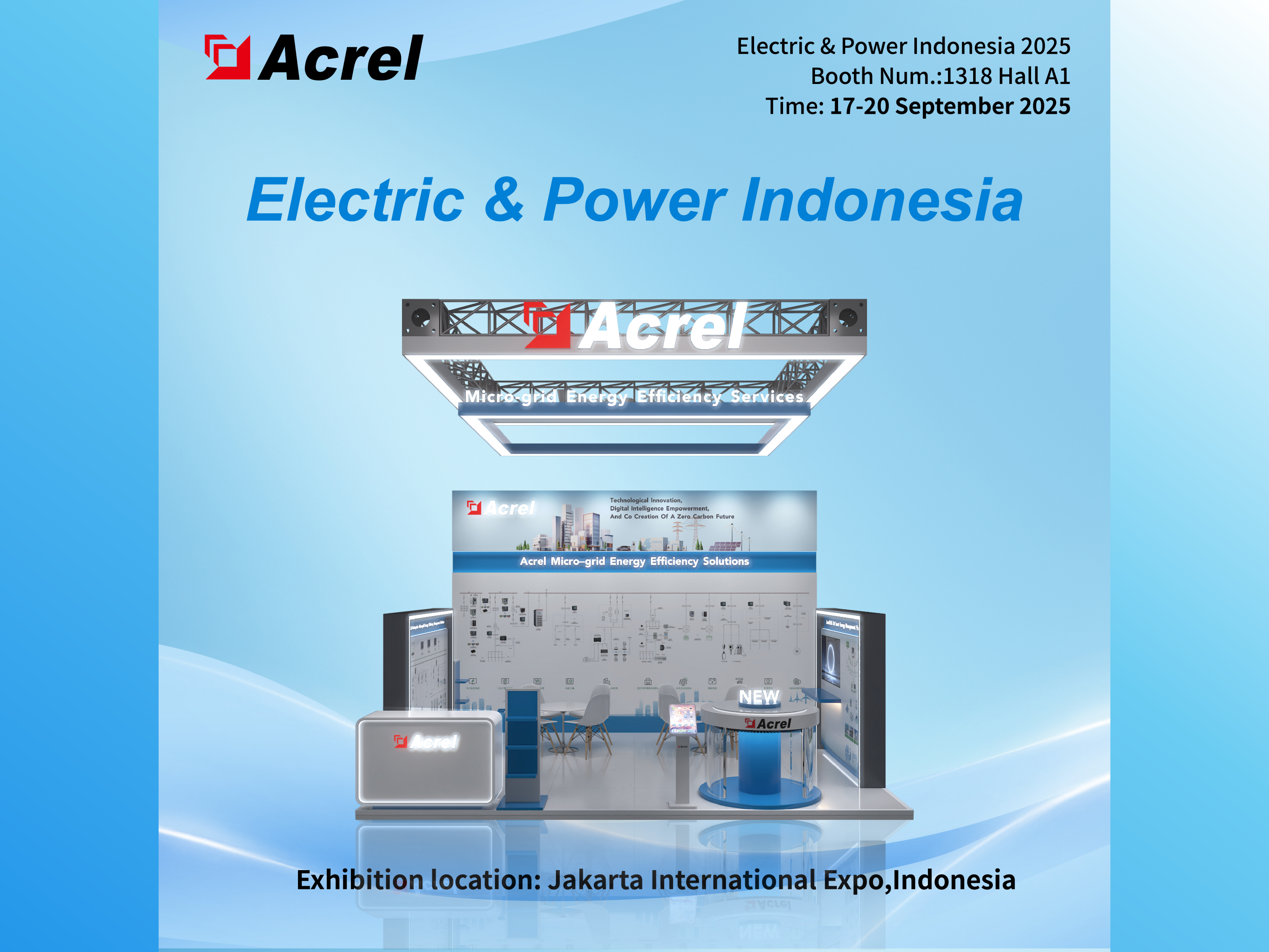 Az Acrel fejlett energiagazdálkodási megoldásokat mutat be az Electric & Power Indonesia 2025 kiállításon